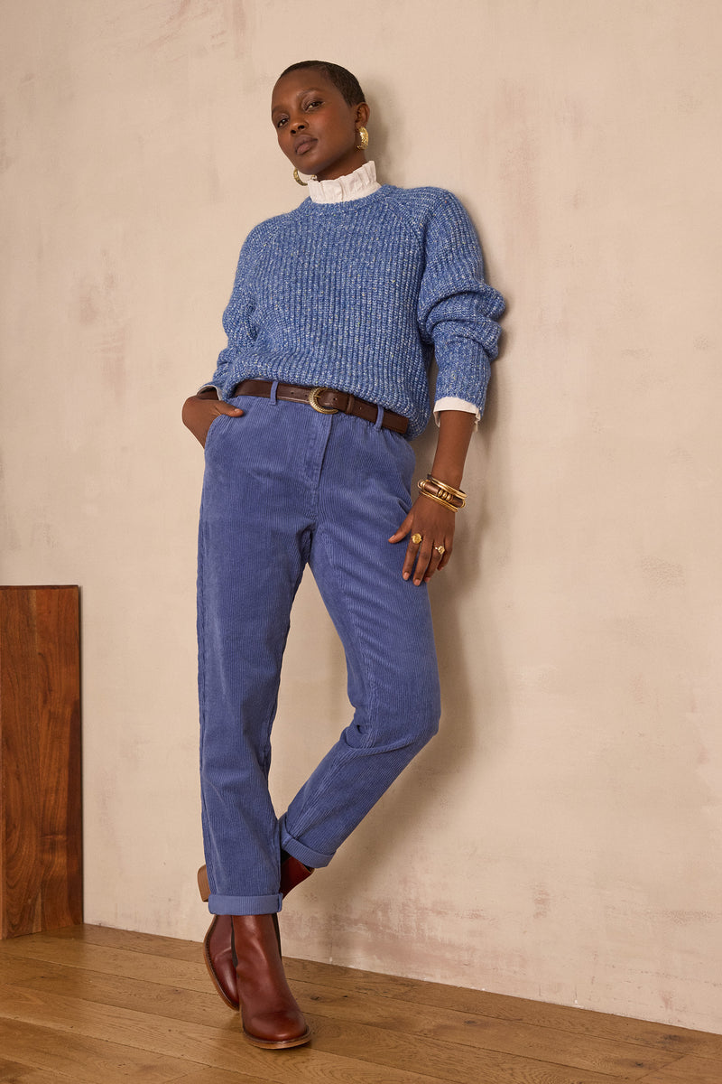 SABIL BLUE CORDUROY TROUSERS