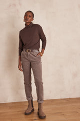 SABIL LIGHT TAUPE CORDUROY TROUSERS