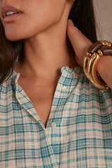 BELLE CHECKED BLOUSE