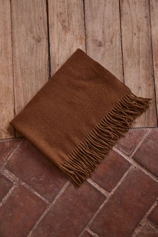 LUCIE CINNAMON FRINGED SCARF