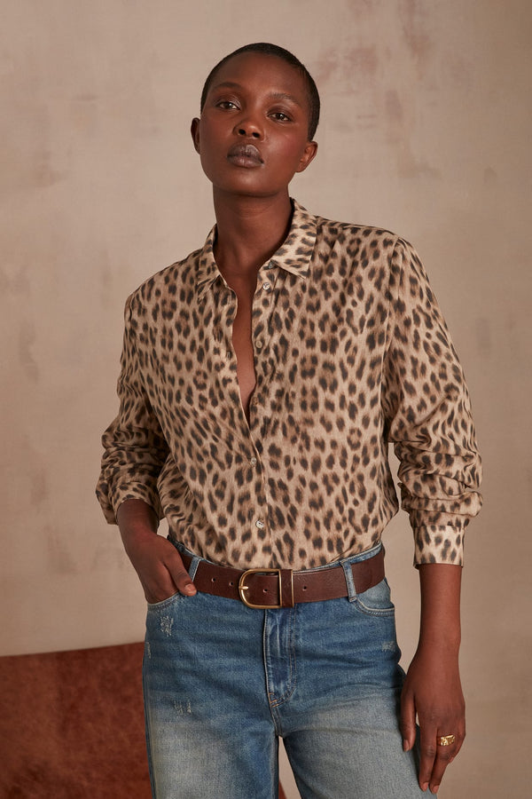 COLETTE ANIMAL PRINT SHIRT