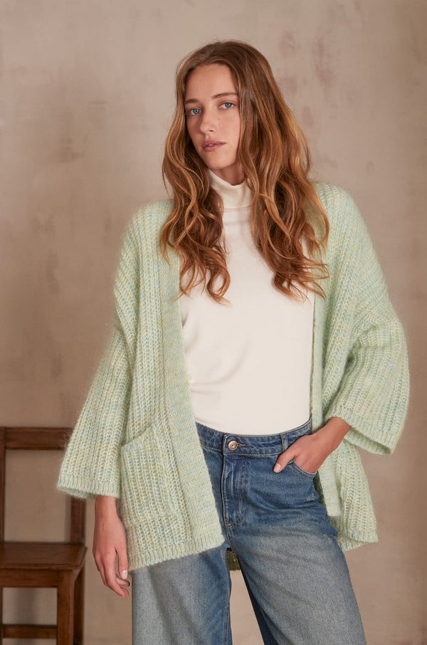 ALIX BIS MINT GREEN CARDIGAN