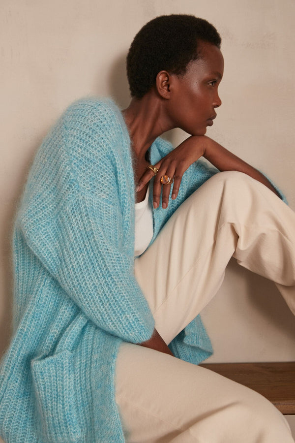 ALIX TURQUOISE CARDIGAN