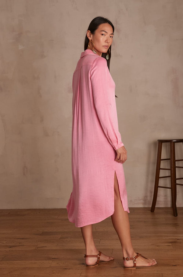 COREY PINK SHIRT DRESS