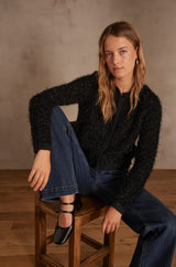 CORALY FUZZY LUREX CARDIGAN