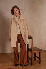 AGATHE SHEARLING COAT