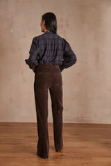 OXAN CHOCOLATE CORDUROY TROUSERS