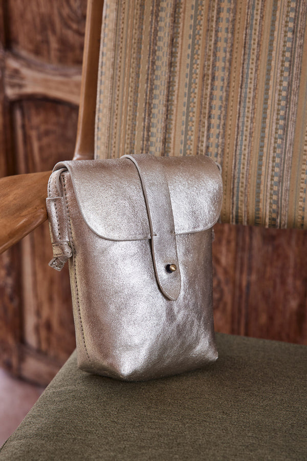 GABRIEL SILVER MINI SHOULDER BAG