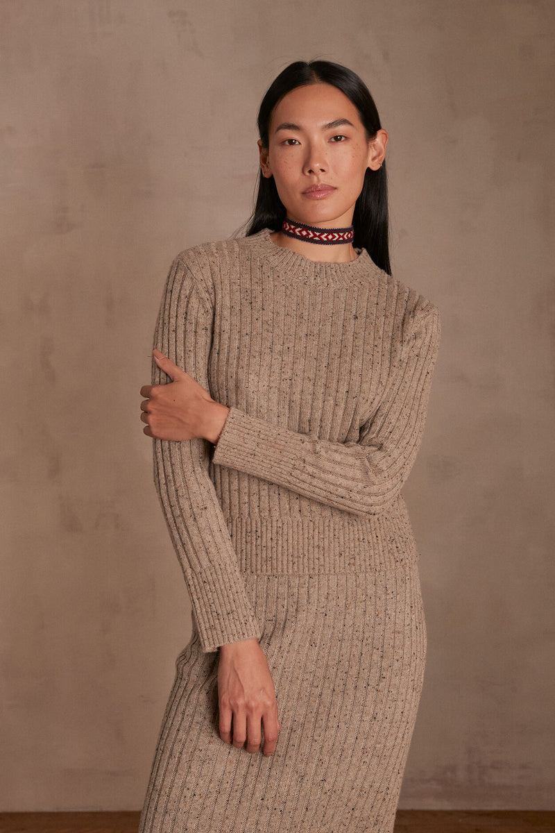 CARMELLE DARK TAUPE JUMPER