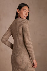 CARMELLE DARK TAUPE JUMPER