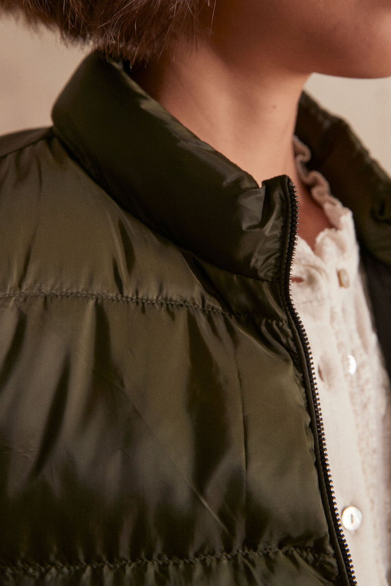 ALISTER KHAKI PADDED JACKET