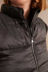 ALI BLACK SLEEVELESS DOWN JACKET