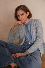 CLEA BLUE SPARKLING CARDIGAN