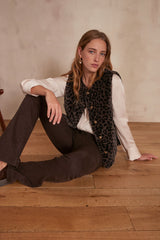 LOLA DARK BROWN FLARED JEANS