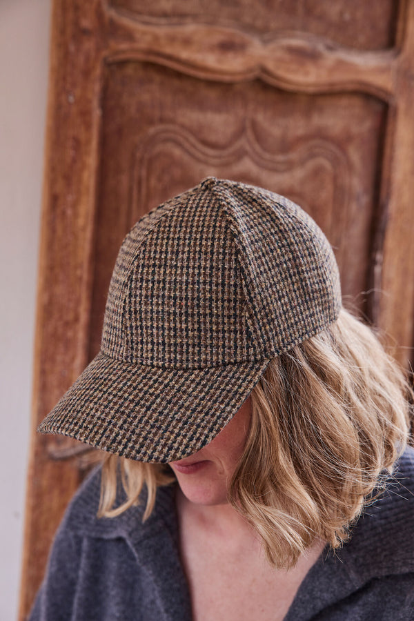 VINNY HOUNDSTOOTH CAP