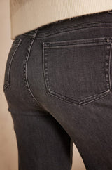 LISA BLACK WIDE-LEG JEANS