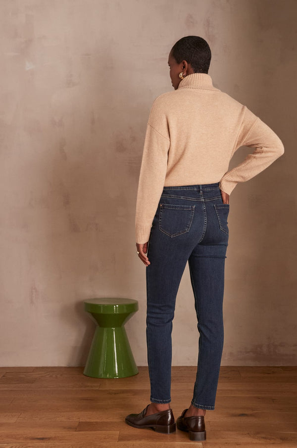 SUZY SLIM DARK INDIGO JEANS