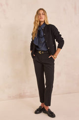 FELIX CIGARETTE CUT MICROFIBER TROUSERS