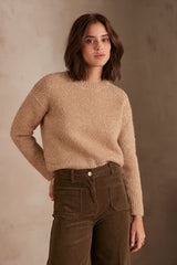 CHIMENE GOLD SHIMMERY ALPACA JUMPER