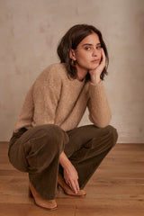 CHIMENE GOLD SHIMMERY ALPACA JUMPER