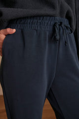 FABIAN NAVY JERSEY TROUSERS