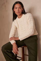 CHANDLER BIS ECRU CHUNKY JUMPER