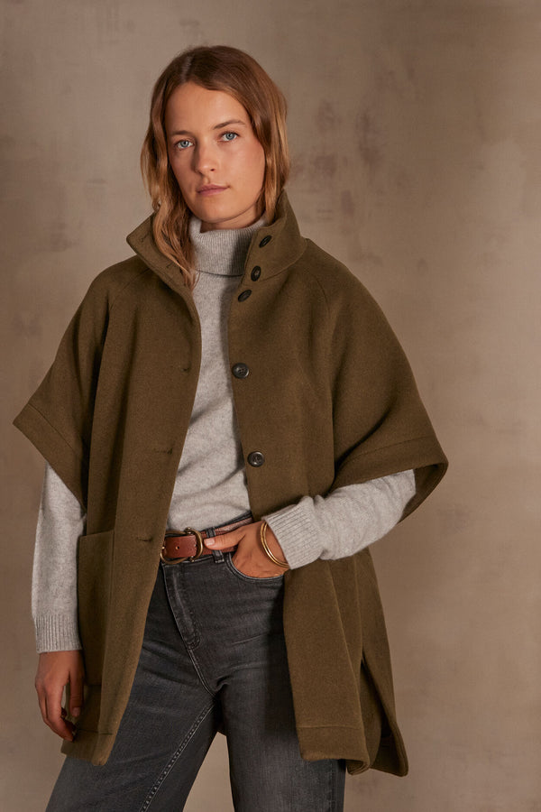 AGNES KHAKI CAPE