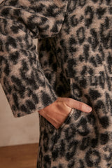 LAMIA LIGHT TAUPE WOOL COAT