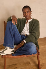 BELINDA ECRU EMBROIDERED BLOUSE