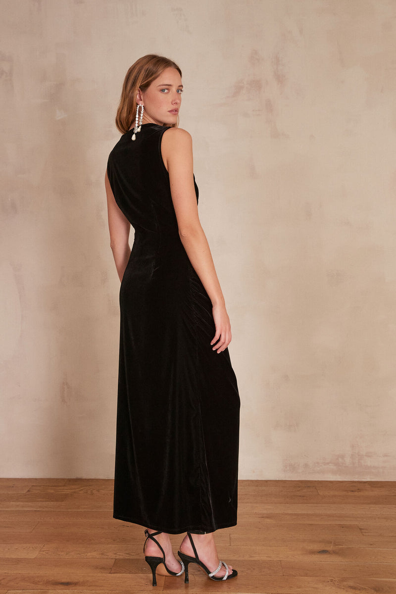 MERVEILLE VELVET LONG DRESS