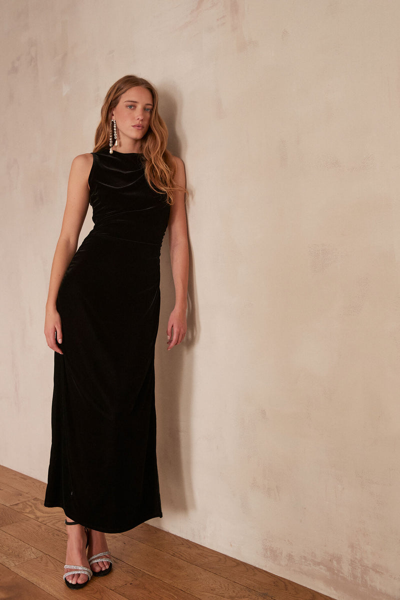 MERVEILLE VELVET LONG DRESS