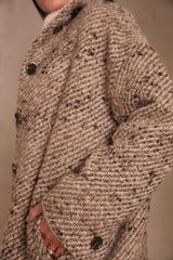 ARMANCE MOTTLED WEAVE COAT