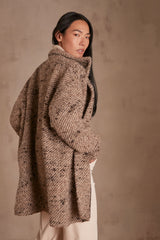 ARMANCE MOTTLED WEAVE COAT