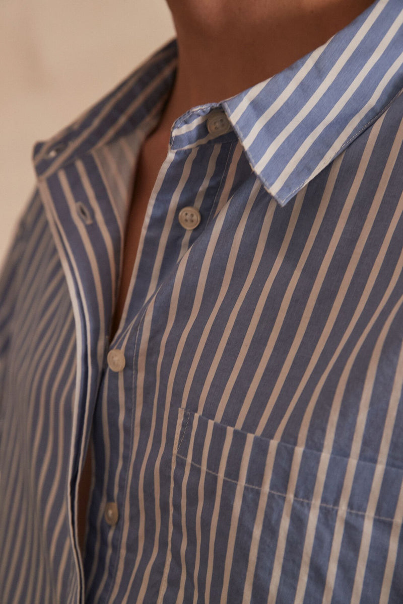 BOSTON BLUE STRIPED SHIRT