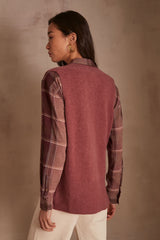 ARISTIDE DARK PINK SLEEVELESS JUMPER