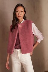 SHARON SHERPA SLEEVELESS JACKET