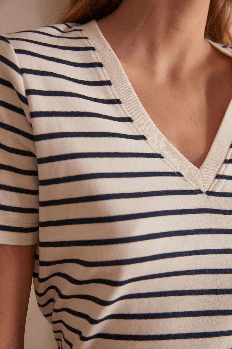 ANNA STRIPED T-SHIRT