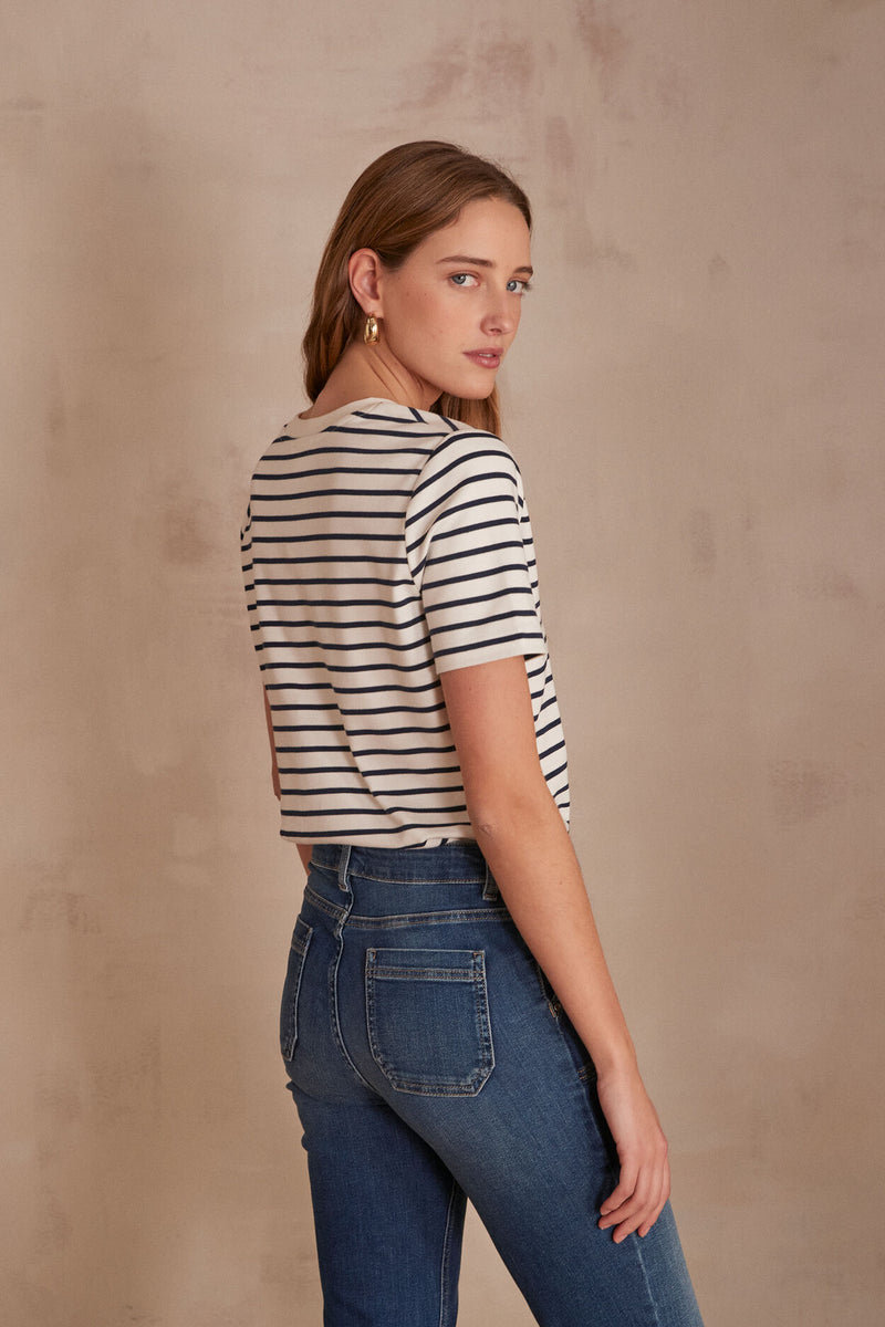 ANNA STRIPED T-SHIRT