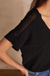 SCOTTY BLACK COTTON JUMPER