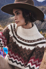 CHELSEA PATTERNED WOOL SWEATER