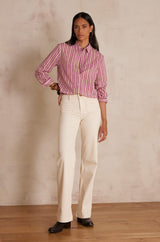 LUNA CREAM FLARED JEANS