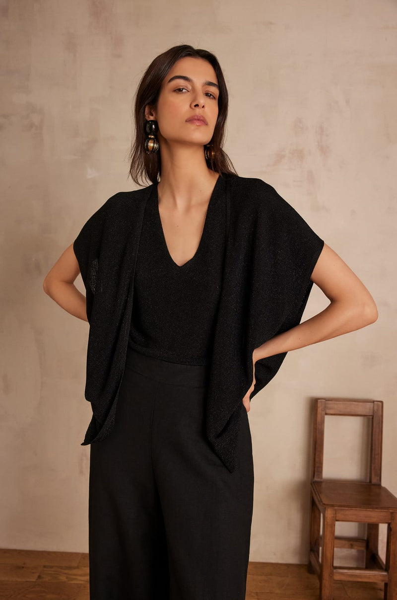SAMANTHA BLACK CARDIGAN