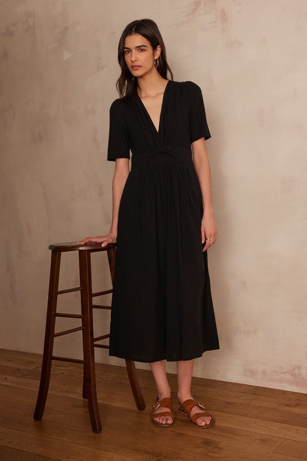 LOVE BLACK LONG COTTON DRESS