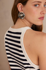 ADAMO STRIPED COTTON TANK TOP