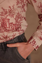 COLETTE RUST TOILE DE JOUY SHIRT