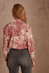 COLETTE RUST TOILE DE JOUY SHIRT