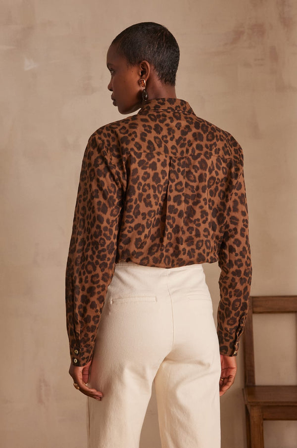 COLETTE ANIMAL PRINT SHIRT