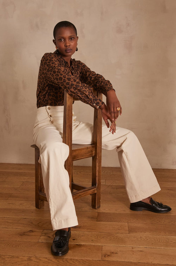 COLETTE ANIMAL PRINT SHIRT