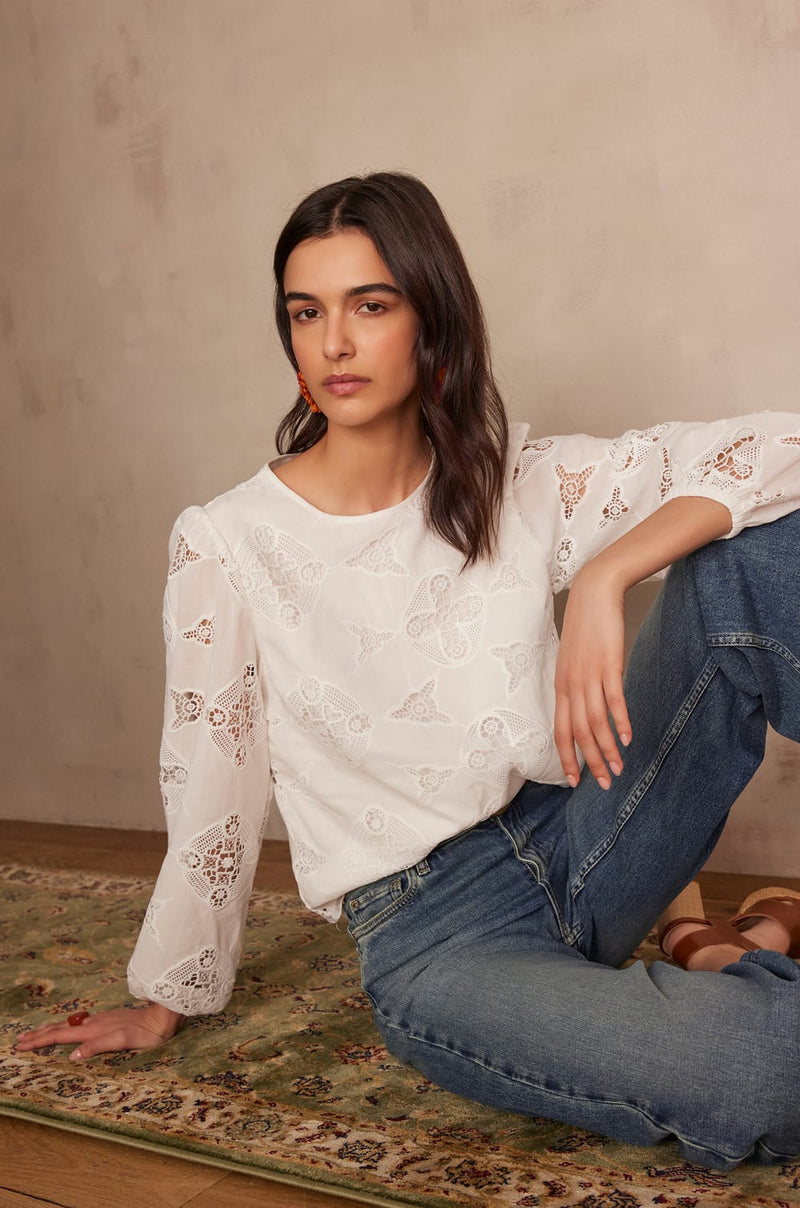 PALMA EMBROIDERED BLOUSE