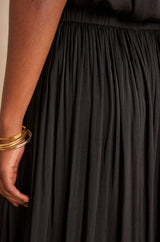 JULIANA BLACK FLUID SKIRT